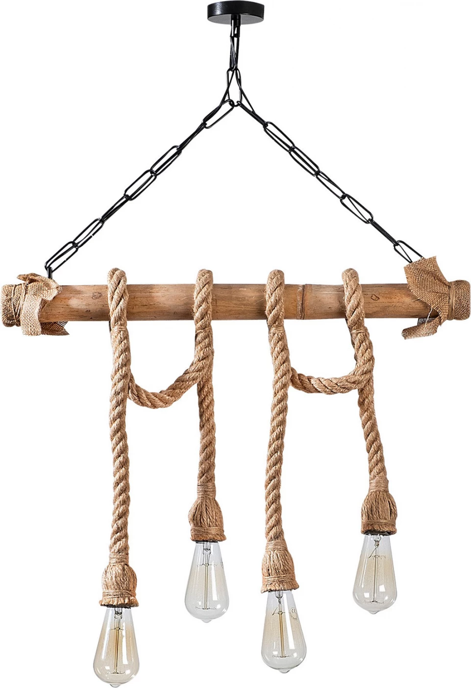 Dritë tavani druri me litar FH7321 65x8x82 cm