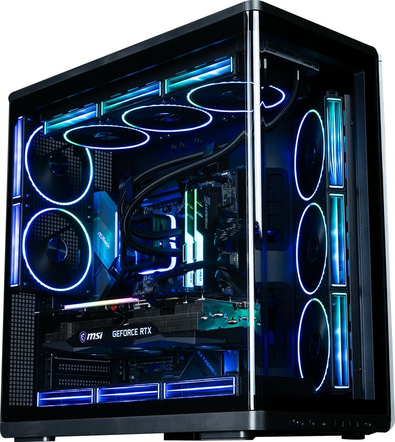 Kasë Zalman P60 Black Mid-Tower, ATX/Micro ATX/Mini ITX, 5x ARGB ventilatorë, USB Type-C, panel xhami, e zezë