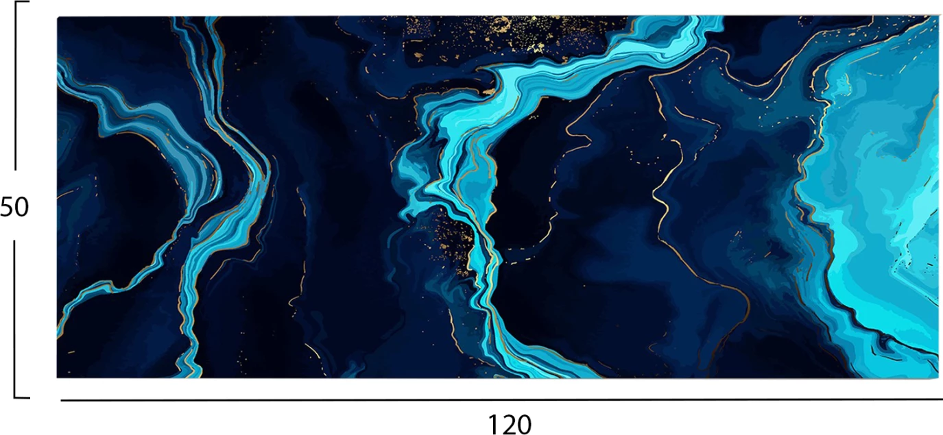 Pikturë muri GOBI, kanavacë e printuar, 120x3x50cm