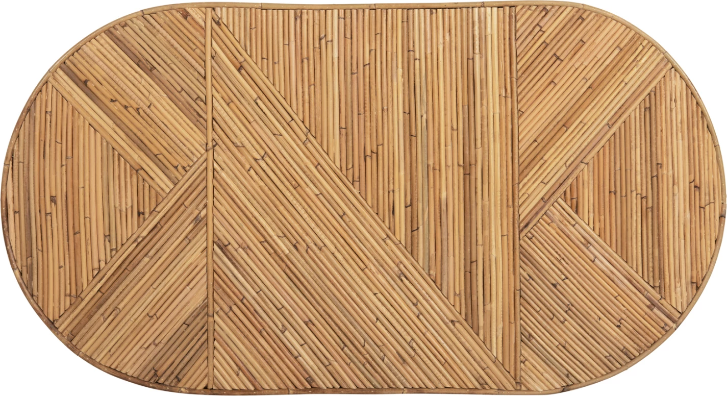 Tavolinë kafeje, sipërfaqe ovale, GATSBY, ngjyrë natyrale, FH9870, 110x59x39H cm