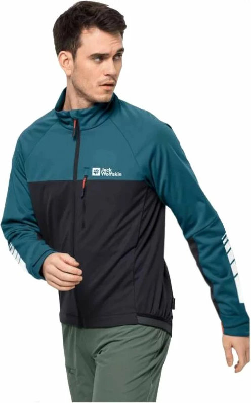 Jakne për meshkuj Jack Wolfskin, e zezë dhe blu