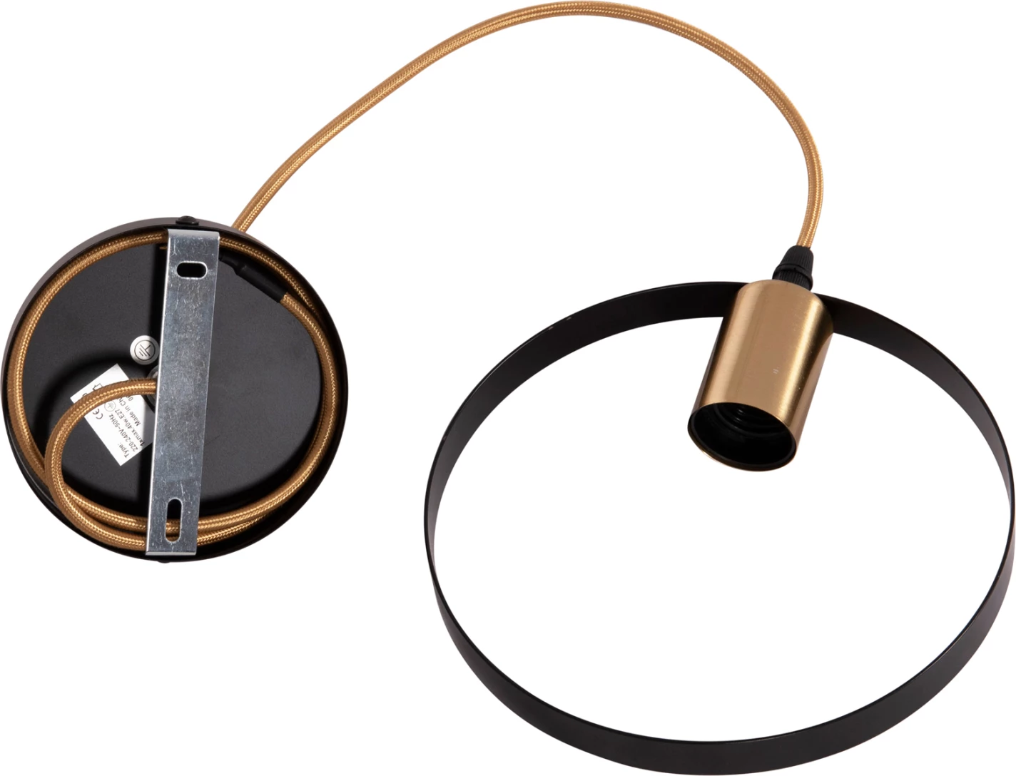 Llambë tavani varëse KRENT, e zezë-ari, FH7425.11, 20x4x125cm