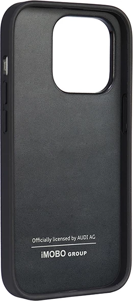 Mbështjellës Audi për iPhone 14 Pro 6.1", lëkurë sintetike, i zi