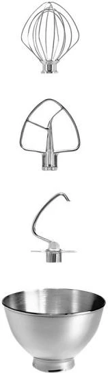 Mikser kuzhine KitchenAid Artisan 5KSM185PSEER 4.8L + 3L, e kuqe (Empire Red), set me 2 enë