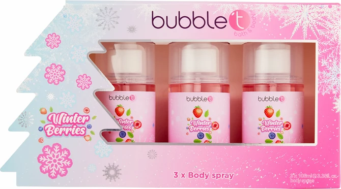 Bubble T Body Spray Set 3x100 ml