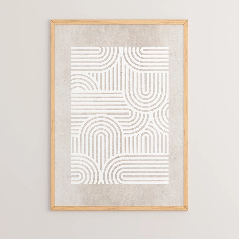 Pikturë Liny me print digjital, kornizë druri, 33x1.5x48cm