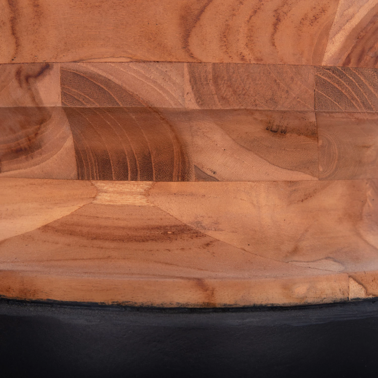 Vazo dekorative për dysheme LINTER, fibër-cement, ngjyrë e zezë, dru tik, FH4662.01S, 34x60cm