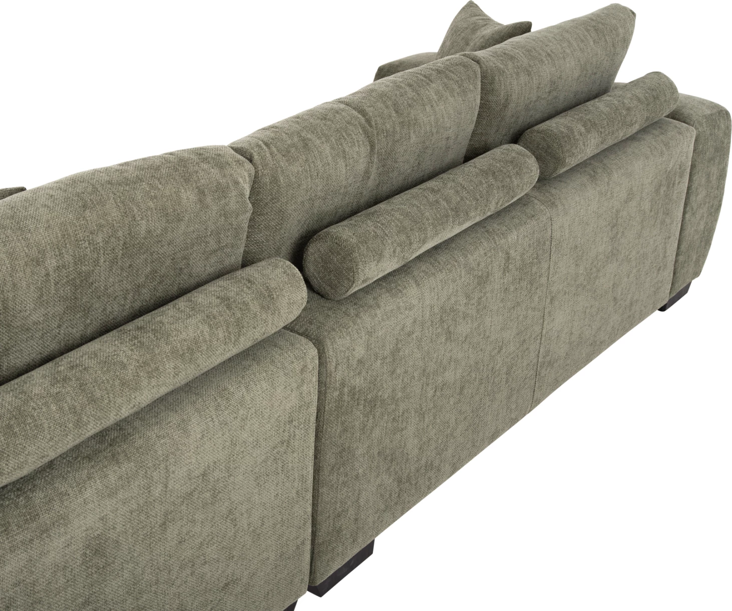 Kënd divan (djathtas) COVEN FH3266.04R, pëlhurë e gjelbër, 298x102-208x85H cm