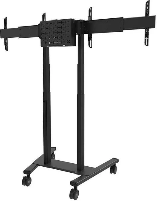 Adapter dy-ekranësh për mbajtëse, Neomounts ADM-875BL2, 42-65 inç, VESA deri 2000x600, deri 50 kg për ekran (100 kg max), për FL55-875BL1/WL55-875BL1, zi