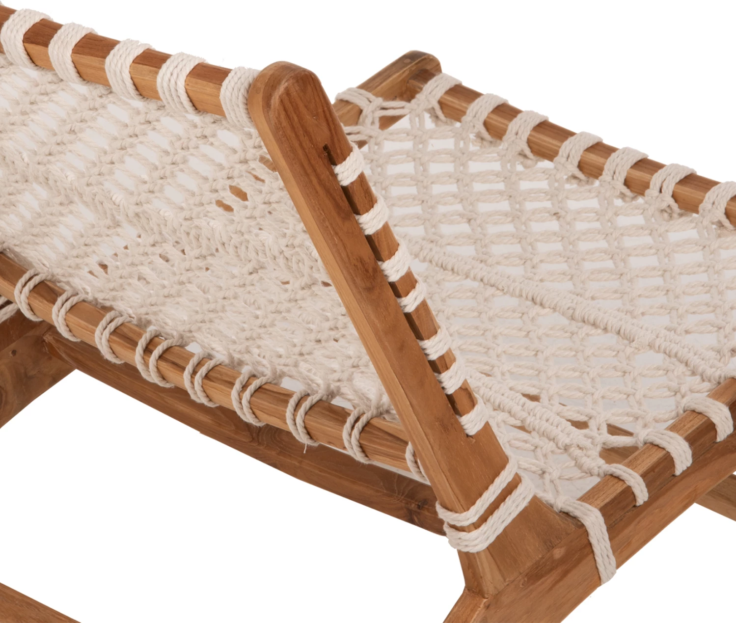 Karrige ANTIB FH9466.01 dru TEAK natyral dhe litar i bardhë 65x78x68Hcm