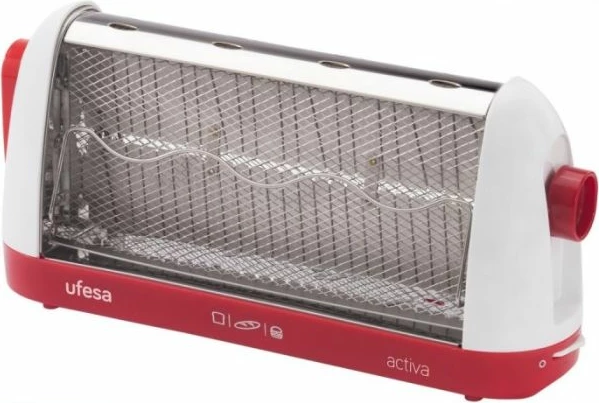 toster buke vertikal UFESA TT7963, 2 slote, 700W, 6 nivele pjekjeje, kuq/bardh