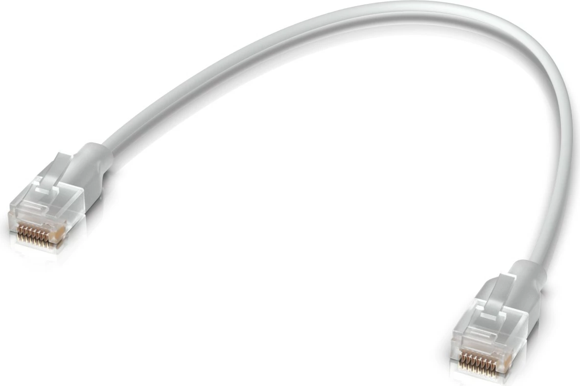 Kabllo rrjeti Ubiquiti UACC-Cable-Patch-EL-0.3M-W, 0.3m, e bardhë