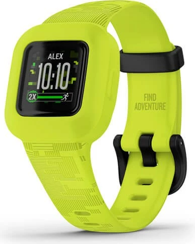 Smartwatch Garmin vivofit jr. 3, Armband, MIP, i papërshkueshëm nga uji, Gjelbër
