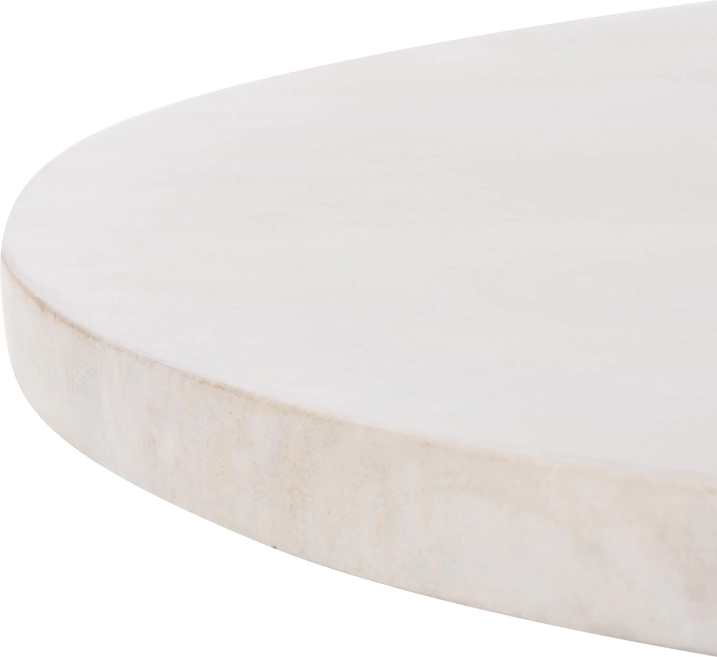 Tavolinë kafeje ovale HONKY FH9691 dru mango masiv ngjyrë bardhë 120x60x40H cm