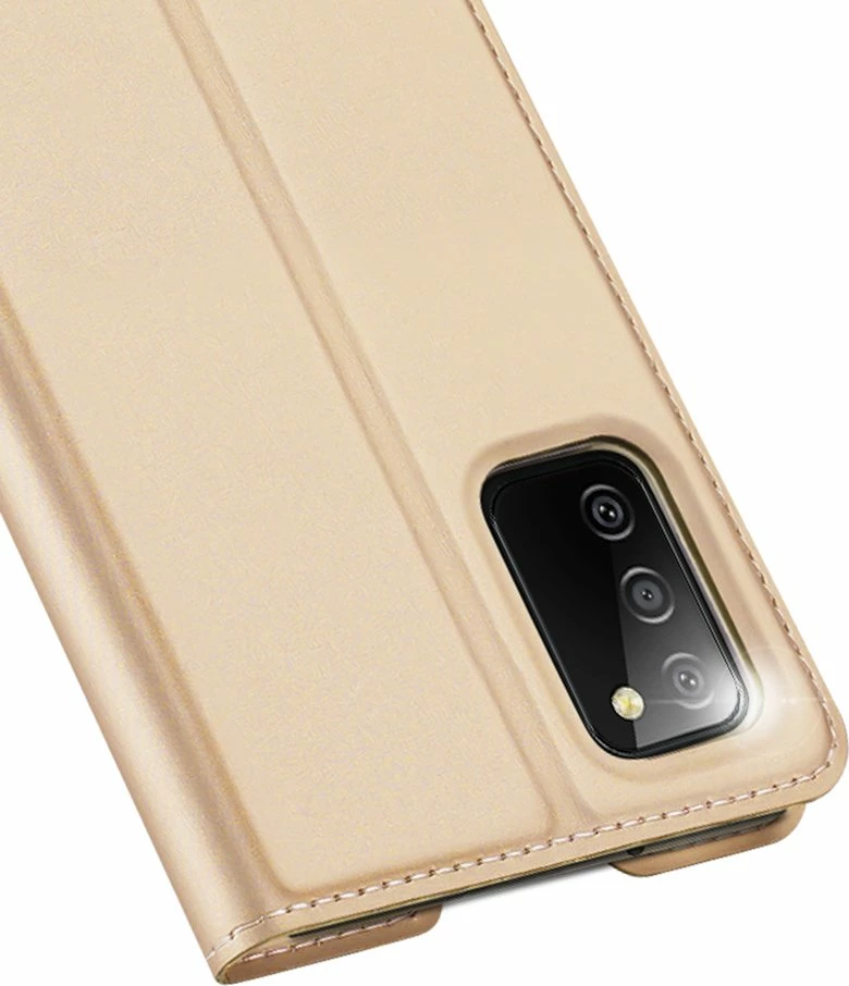 Mbështjellës Dux Ducis Skin Pro Bookcase për Samsung Galaxy A03s, ari