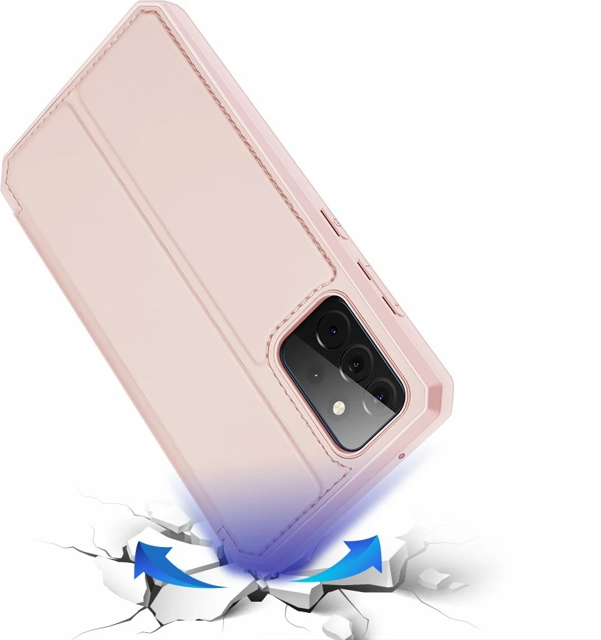 Mbështjellës Dux Ducis Skin X Bookcase për Samsung Galaxy A72 4G, Rozë