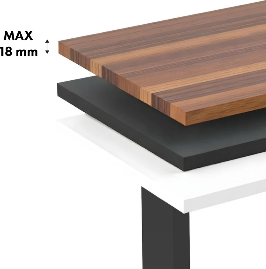 Tavolinë elektrike Ergo Office ER-400B, e rregullueshme, e zezë