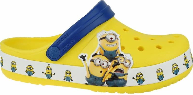 Papuqe për fëmijë Crocs, të verdha