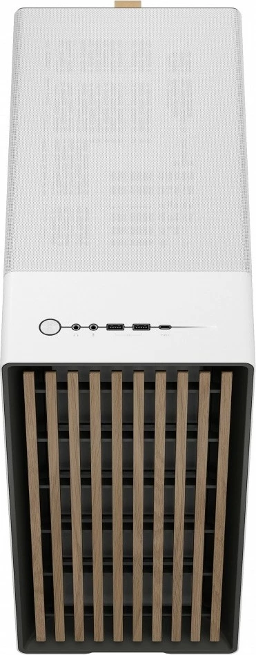 Kasë Fractal Design North Chalk White TG Clear Tint, ATX, xham i temperuar, e bardhë