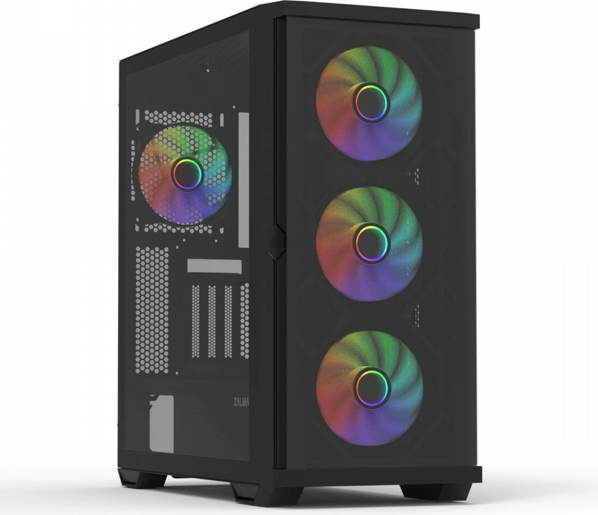 Kasë Zalman Z10 DUO, ATX Mid Tower, 4 ventilatorë Infinity Mirror, e zezë