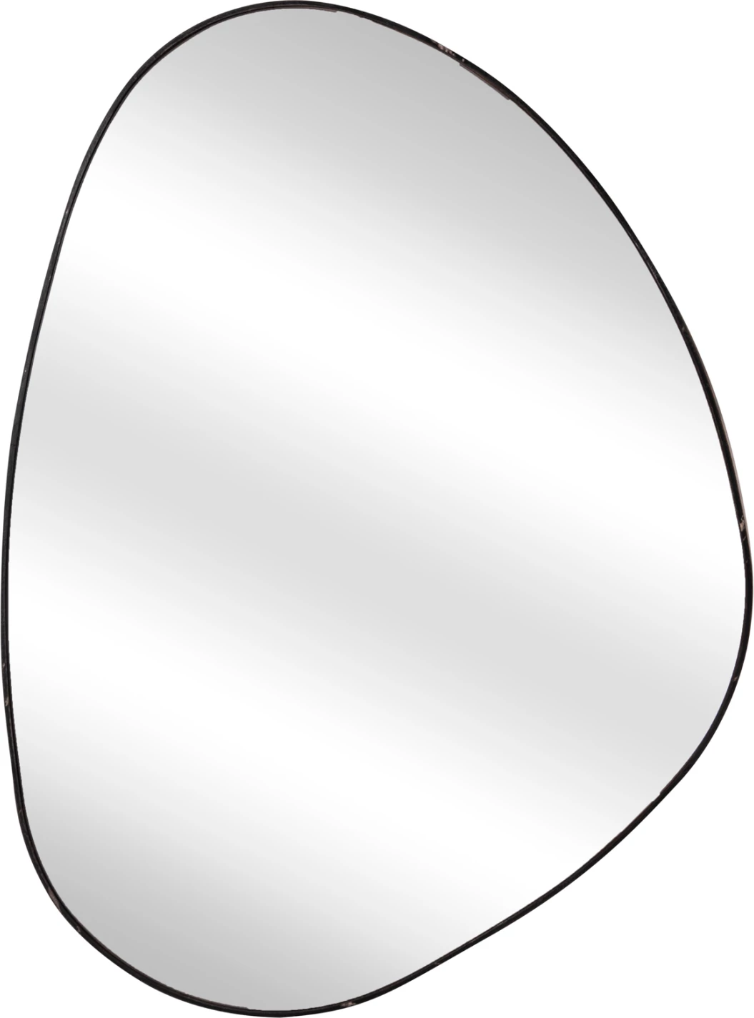 Pasqyrë muri e parregullt, ngjyrë mermeri të zi, FH4487.01, 60x80 cm.