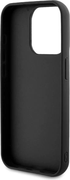 Mbështjellës Karl Lagerfeld 3D Rubber Signature për iPhone 15 Pro, i zi