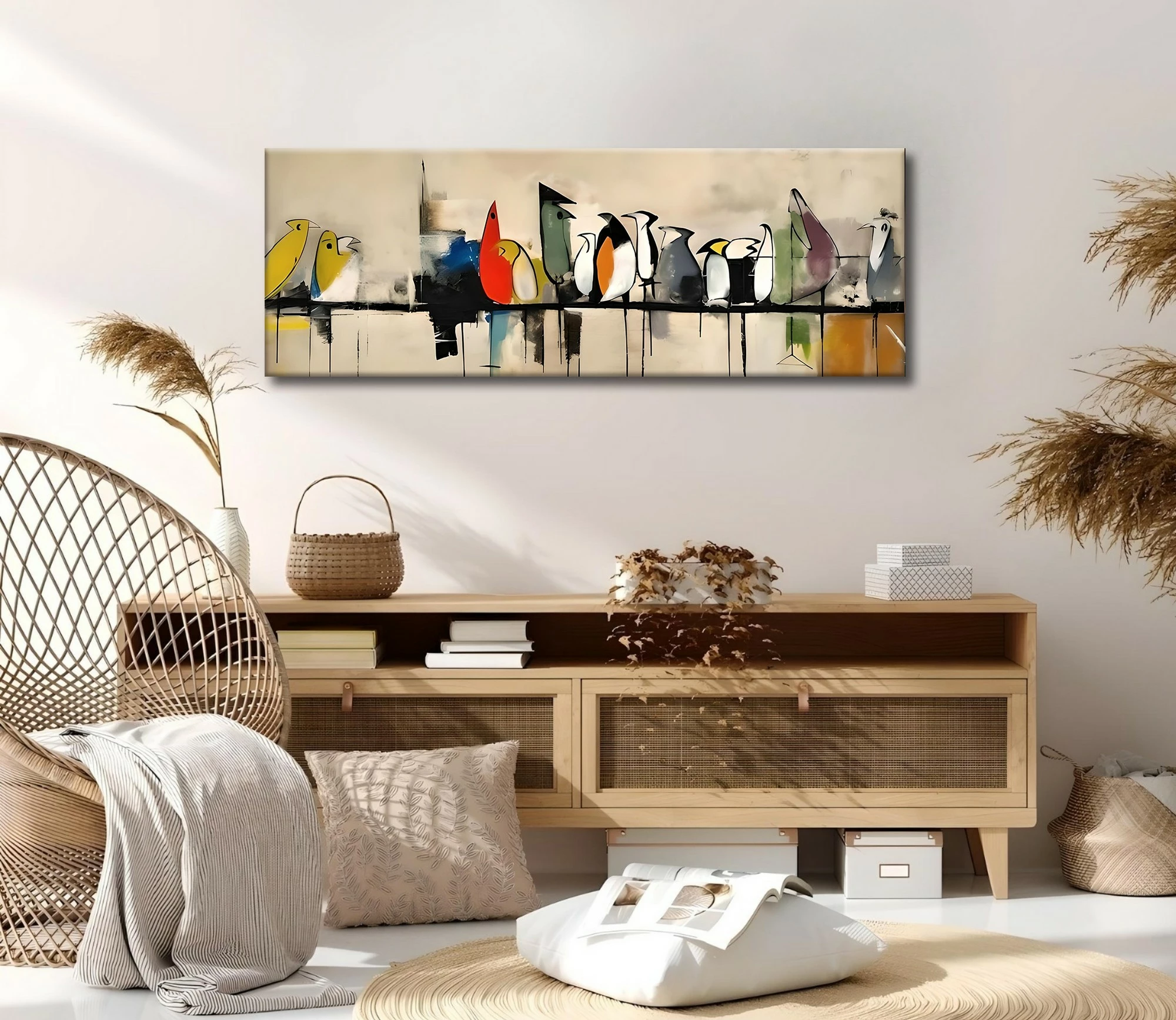 Pikturë dekorative në kanavacë, shumëngjyrëshe, PC349