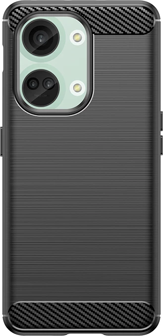 Mbështjellës Hurtel Carbon Case për OnePlus Ace 2V/OnePlus Nord 3, i zi