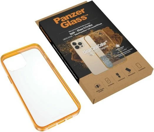 Mbështjellës PanzerGlass ClearCase për iPhone 13 Pro Max, Transparent Yellow