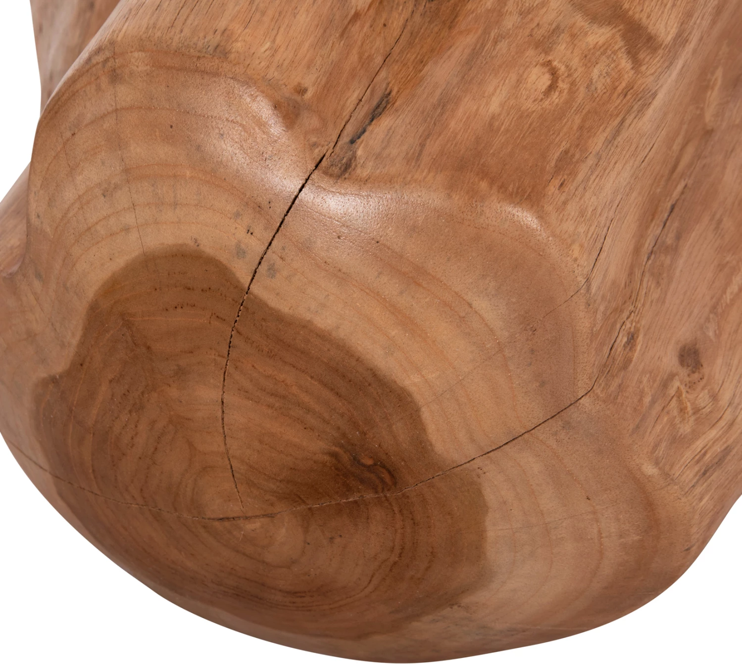 Dekor për dysheme CLEMOR, sferë prej druri tik, ngjyrë natyrale, Φ40cm