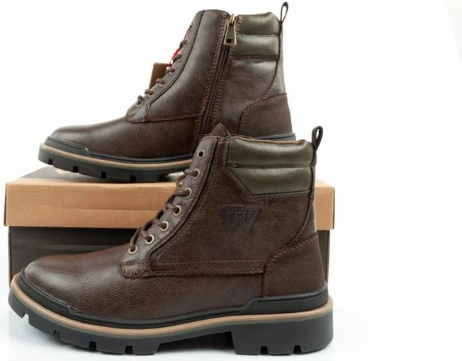 Çizme Chelsea për meshkuj Wrangler, kafe të errëta