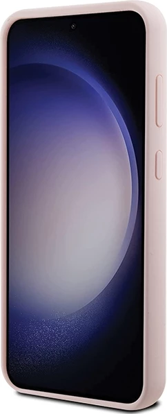 Mbështjellës Karl Lagerfeld Silicone Choupette Metal Pin për Samsung Galaxy S23 FE, Rozë