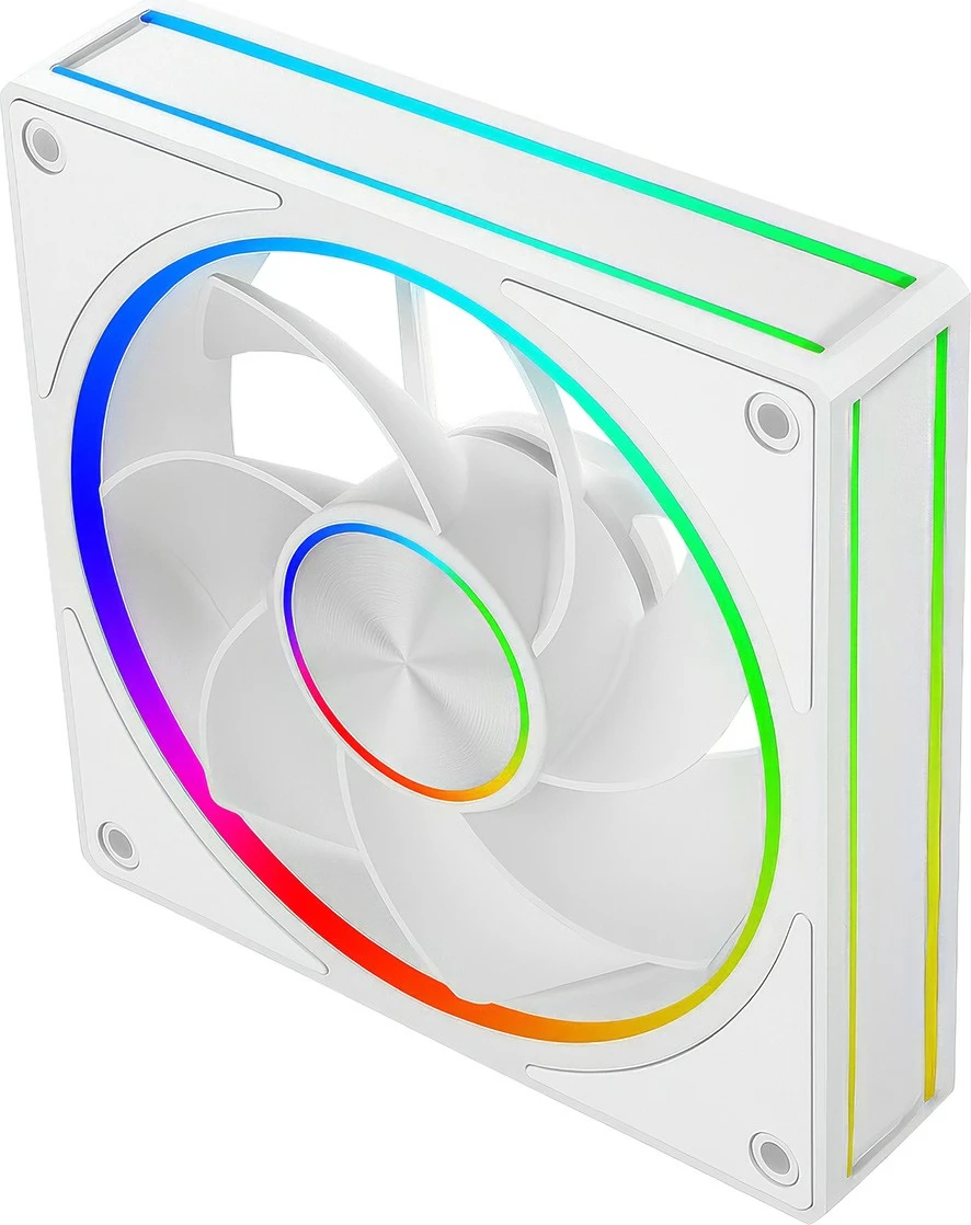 Ventilator kasë MODECOM VOLCANO LOOP 120 ARGB Reverse FAN FAN-LOOP-120R-ARGB-200, 120 mm, 4-pin, 400-1400 RPM, 21.83 dB, FDB, 1 copë, e bardhë