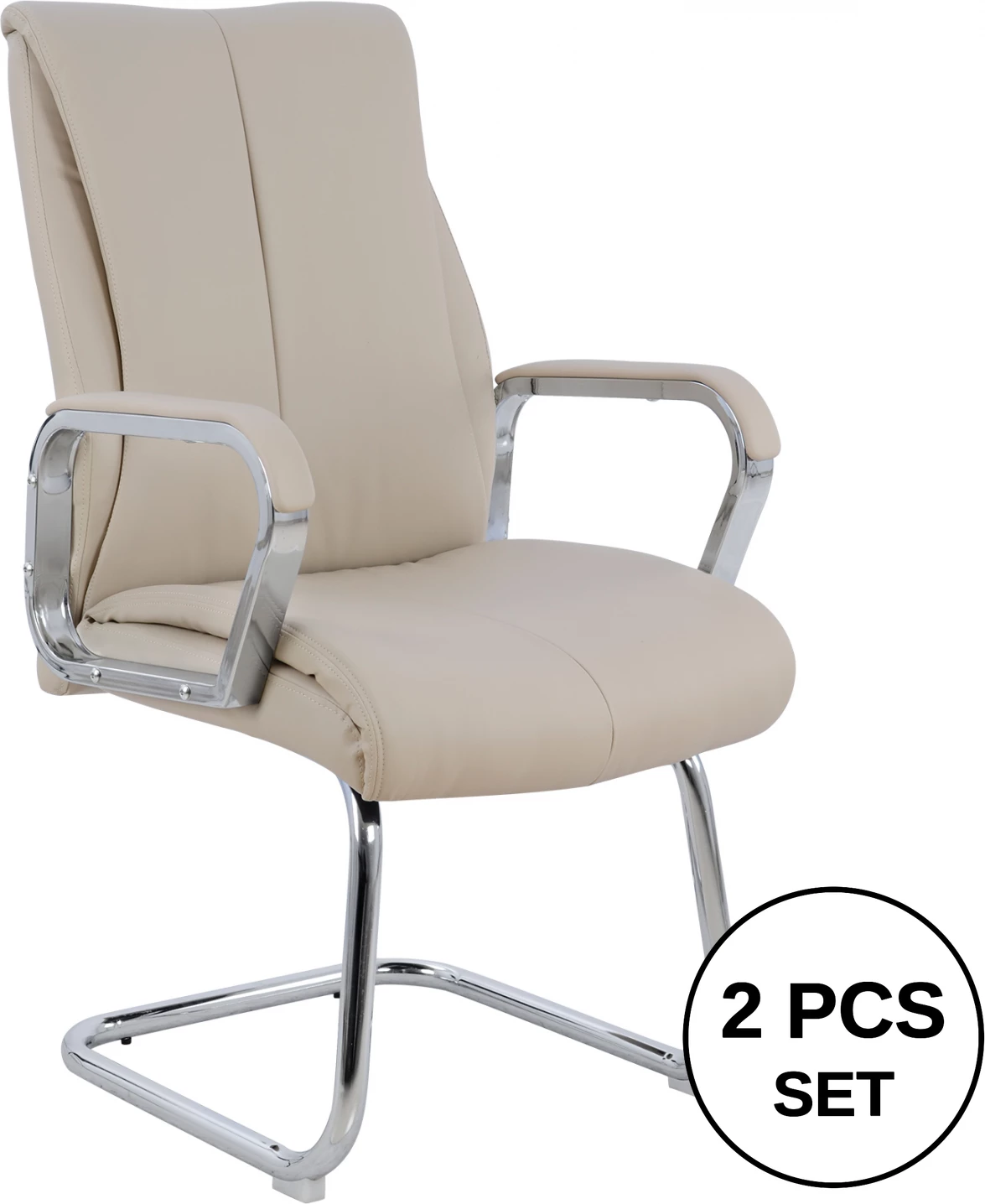 Karrige për zyre konferencash FH1094.07, set prej 2 copë, bezhë