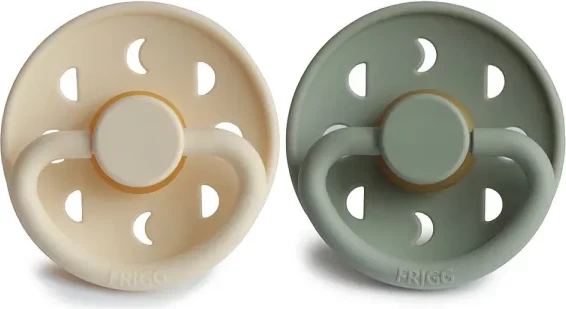 Biberon FRIGG Moon Phase, 6-18 muaj, 2 copë, e bardhë/e gjelbër