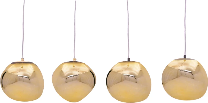 Dritë tavani Vidro E27, ngjyrë ari, 60x15x80cm