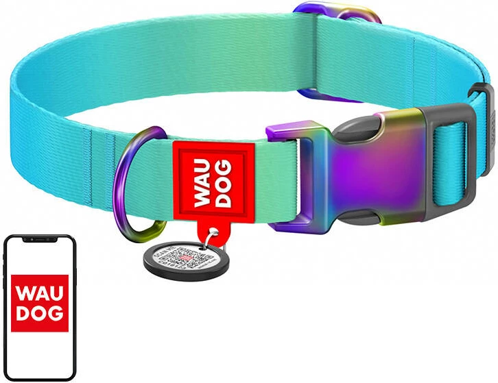 Qafore qeni Waudog, gradient, me QR kod, rPET, M, Blu