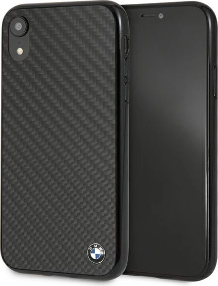 Mbështjellës BMW Signature Carbon për iPhone XR, i zi