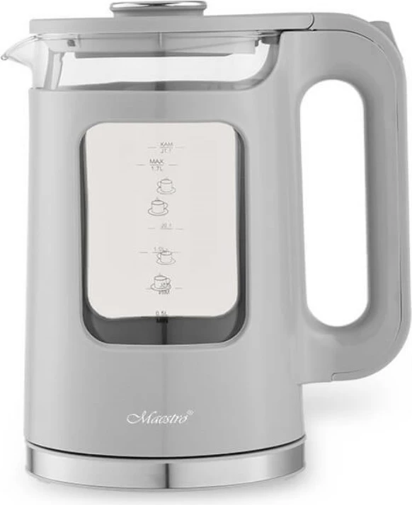 Zierëse uji elektrike qelqi Feel-Maestro MR-065-GREY 1.7L 2200W gri