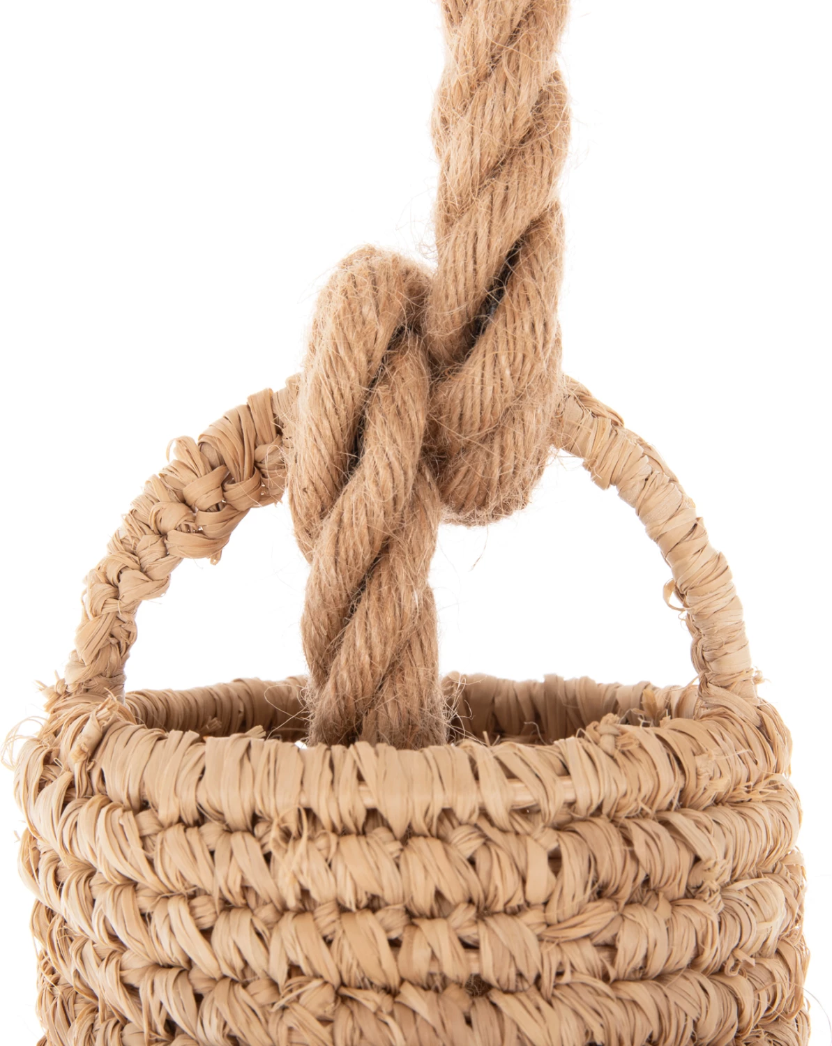 Set llambë varëse tavani, litar dhe fibra gjethe palme të thata, FH11924, Φ52.5Χ160H cm