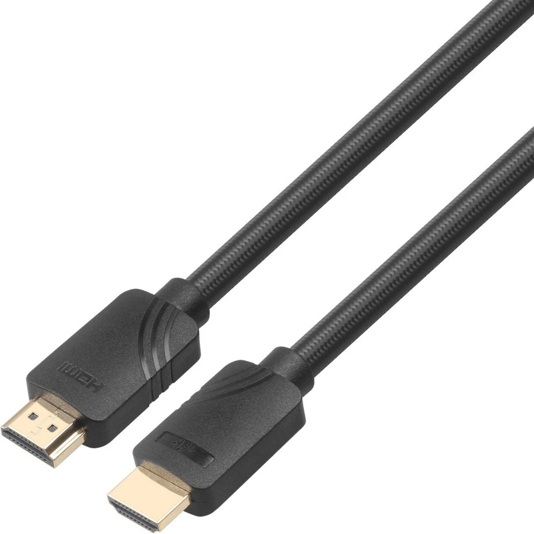 Kabllo HDMI, TB, AKTBXVH21PREM50, v2.1 5 m 8K/60 ose 4K/120, High Speed me Ethernet, Type A mashkull në mashkull, gërshetim i fortë, gold-plated, e zezë