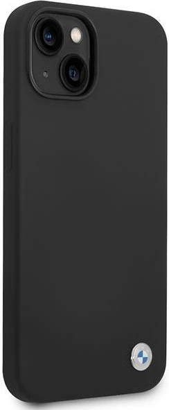 Mbështjellës BMW BMHCP14MSILBK për iPhone 14 Plus 6.7", silikon, e zezë