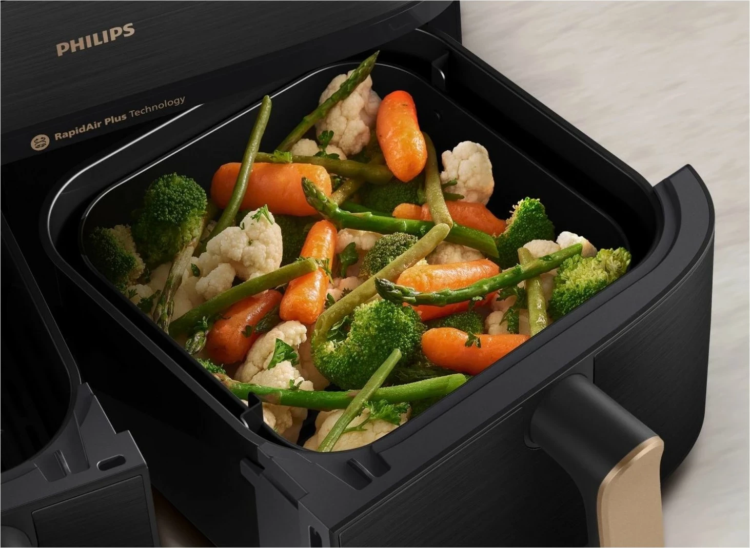 Fryer ajri Philips Ovi Dual 5000 NA552/00, 9L, i zi