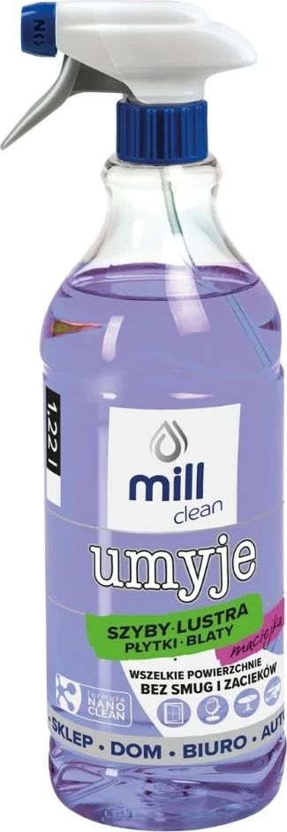 Lëng pastrimi për xhama MADONIS Mill Clean Maciejka, 1.22L, vjollcë