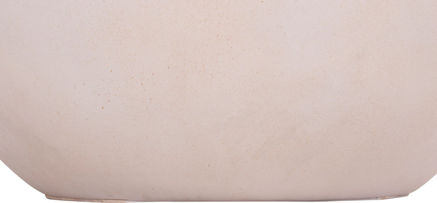 Tavolinë kafeje rrethore ALLAN, fibër-cement, bezhë e çelët, FH18162.02, 92x49cm