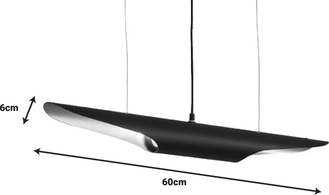 Llambë tavani Gikline, ngjyrë zezë-ari, D60x6cm