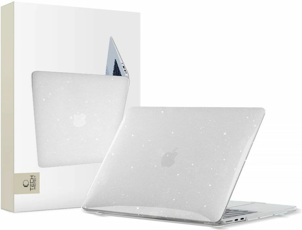 Mbështjellës Tech-Protect SmartShell për MacBook Air 13" M2/M3, Transparent me shkëlqim