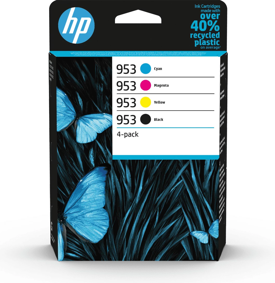 Kartush boje, HP 953 (6ZC69AE), CMYK, set 4, e zezë cian magenta e verdhë