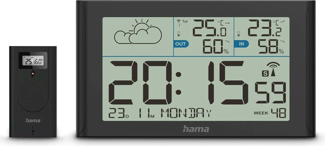 Stacion moti Hama Sylt, me sensor të jashtëm, i zi