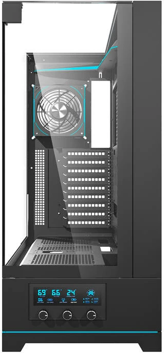 Kasë Darkflash DY450L PRO, ATX Mid Tower, 1 ventilator, e zezë